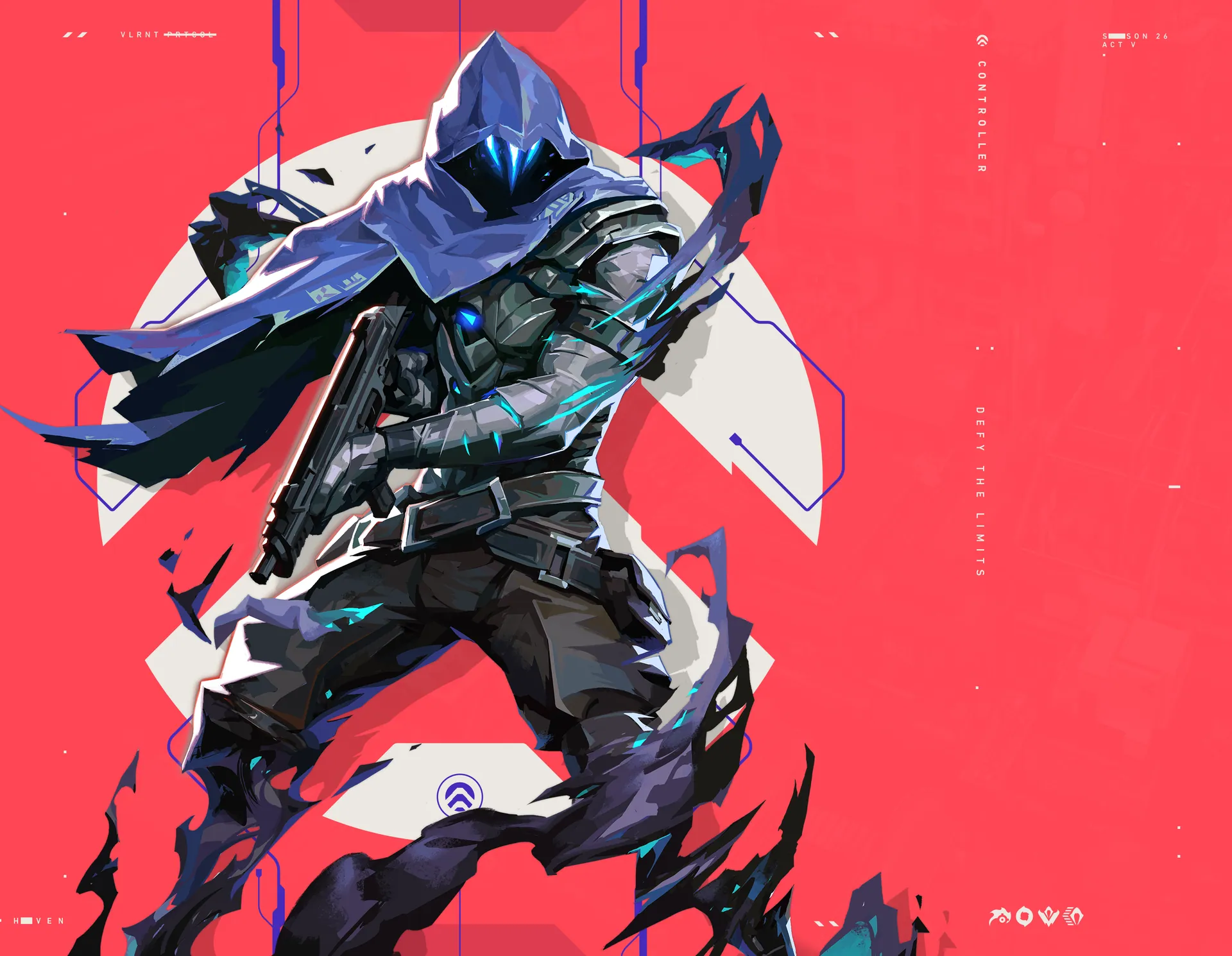 VALORANT artwork of Omen, VOP Black's featured agent
