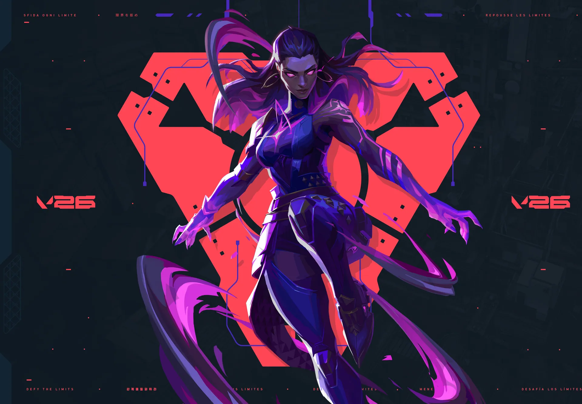VALORANT artwork of Reyna, VOP Purple's featured agent