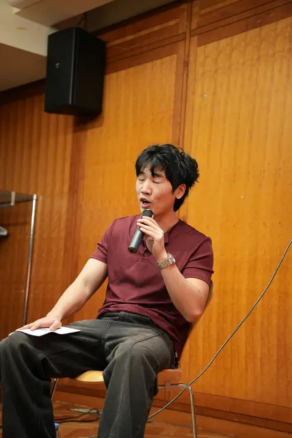 Arnold Hur and the moderator on stage at the Gen.G fireside chat